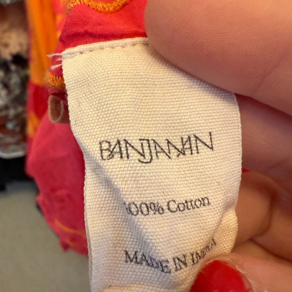 Banjanan Pink and Orange Maxi Dress with Floral Print - Picture 10 of 11